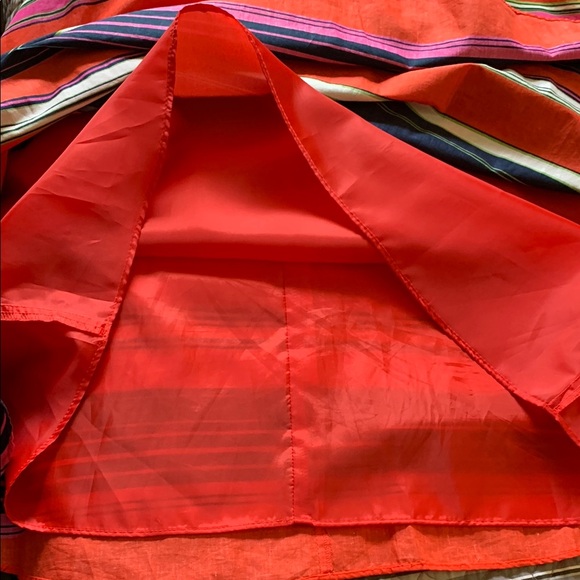 Kasper Red and Blue Fit and Flare Midi Dress - Picture 9 of 11